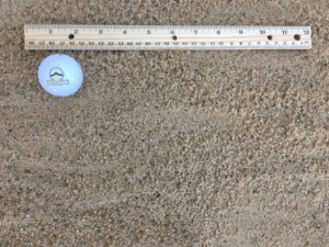 Tourney sand for top dressing