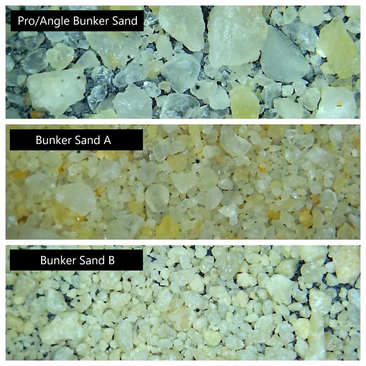 Shoreline Aggregate Pro/Angle Golf Course Bunker Sand Examples