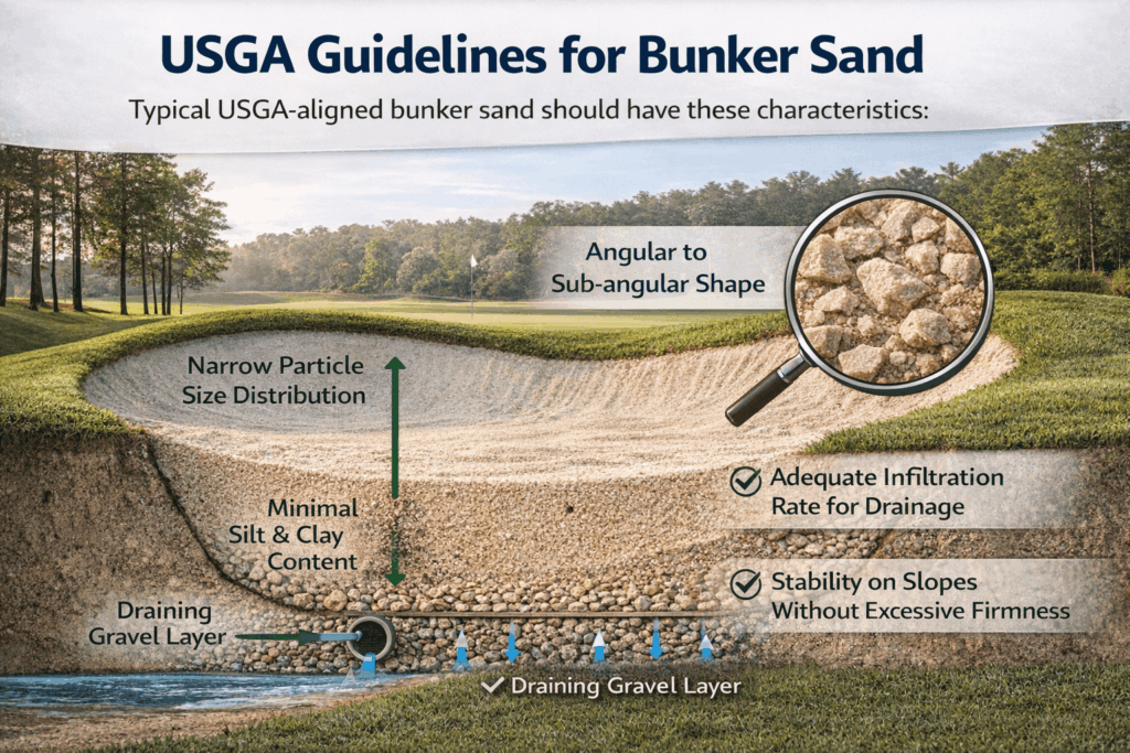 USGA Guidelines for Bunker Sand