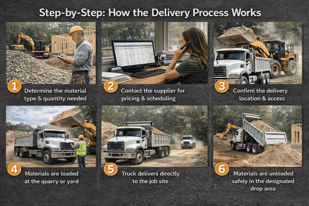 How Sand & Gravel Delivery Works